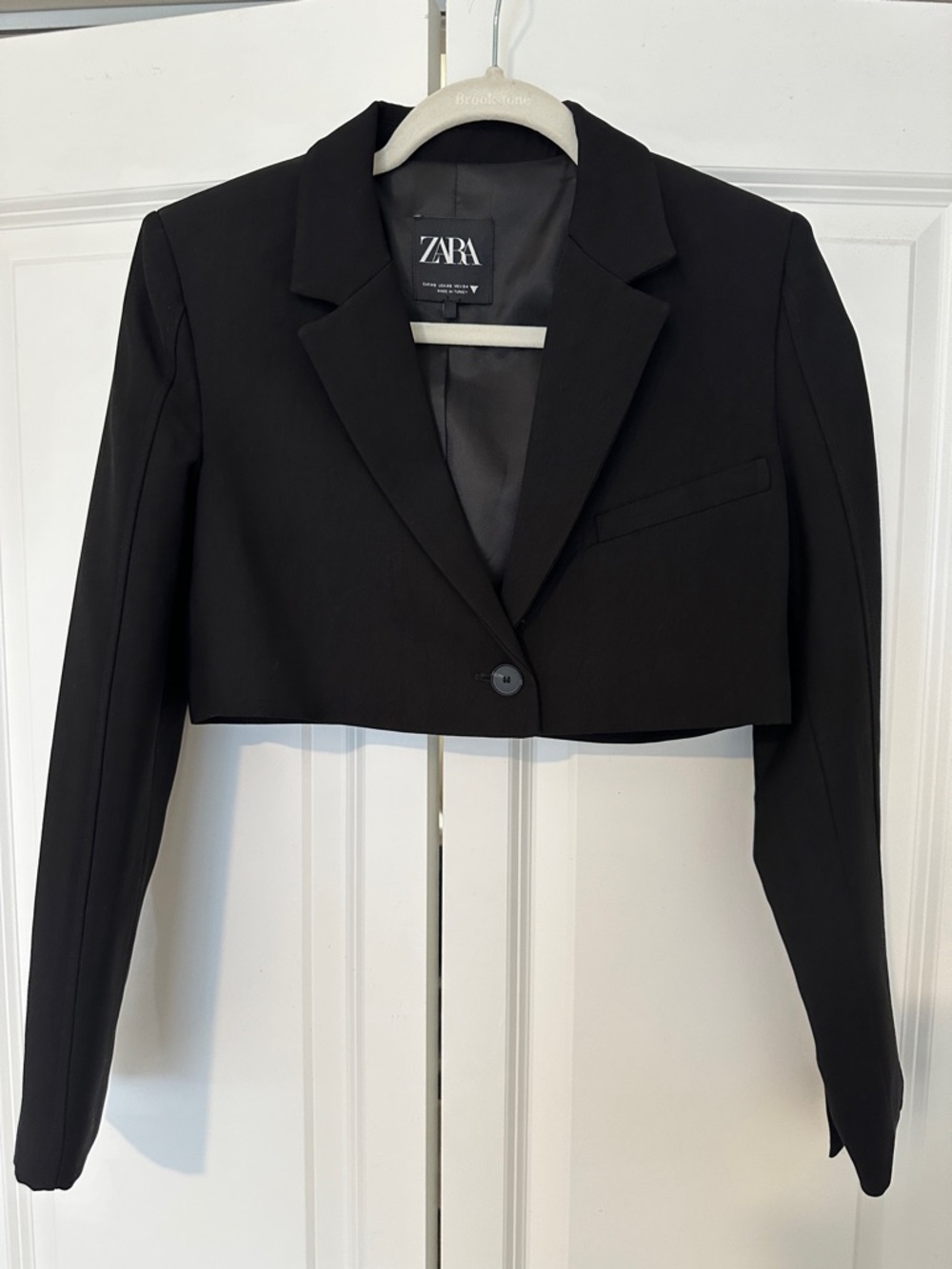 Zara Black Cropped Blazer